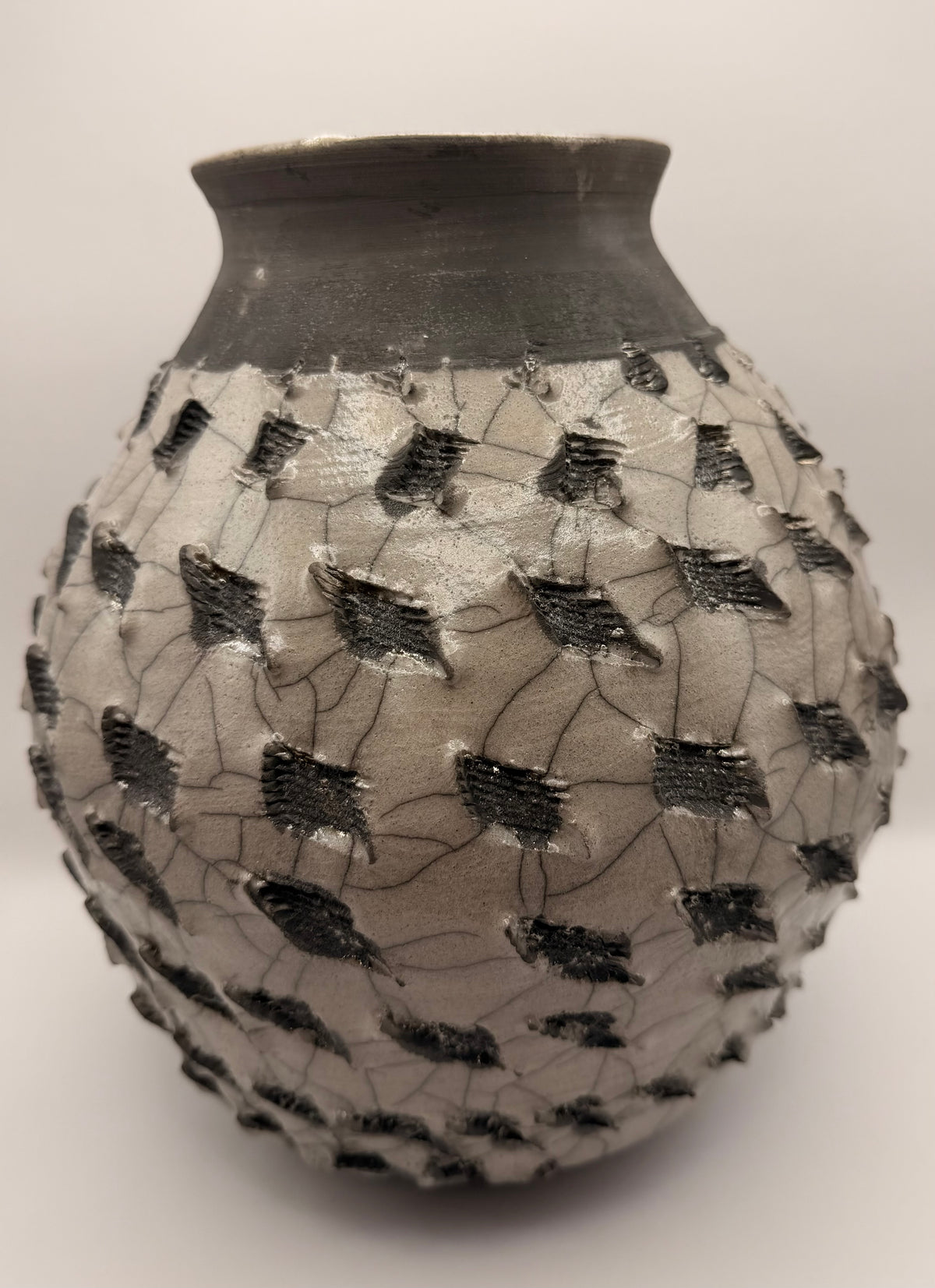Raku Vase Groß