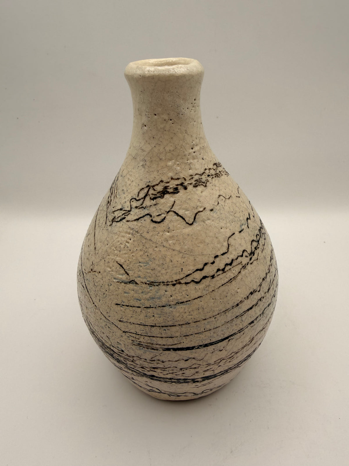 Mini Nacked Raku Vase-2