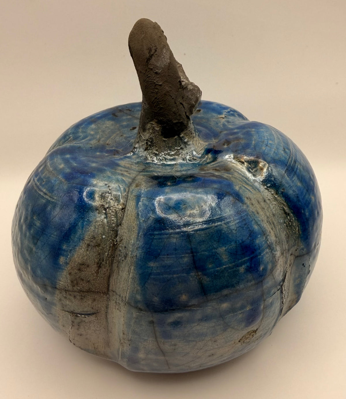 Raku Kürbis Blau