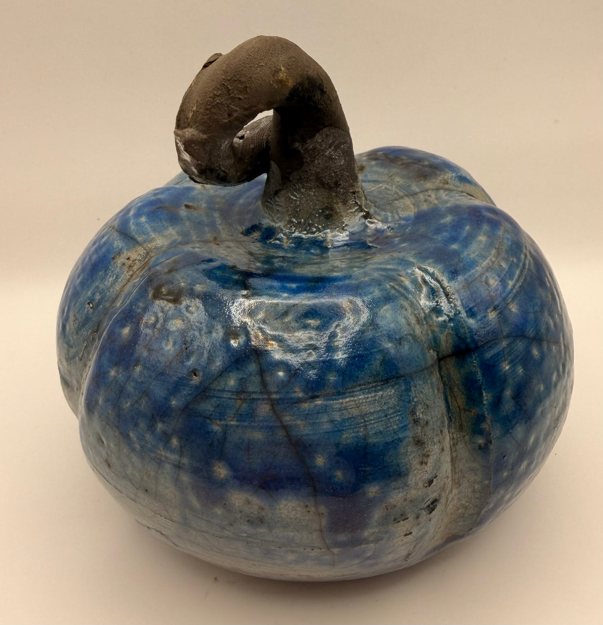 Raku Kürbis Blau