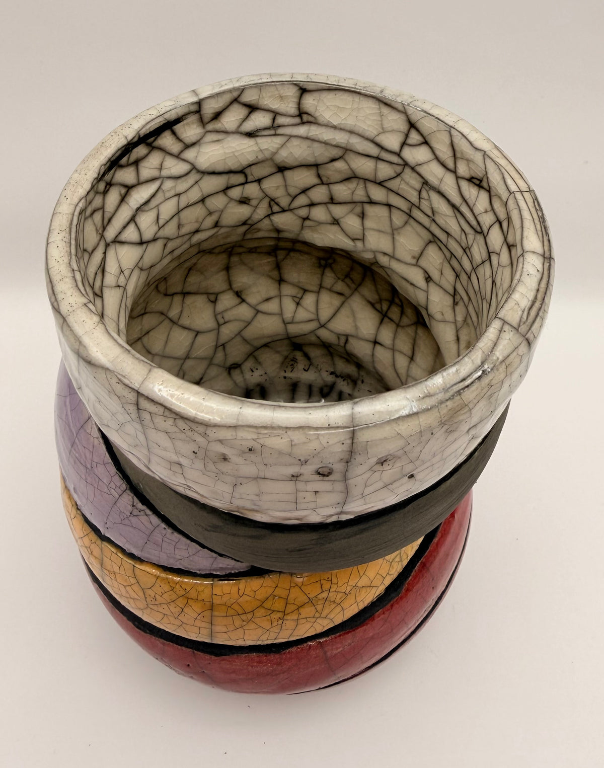 Raku Vase Bunt