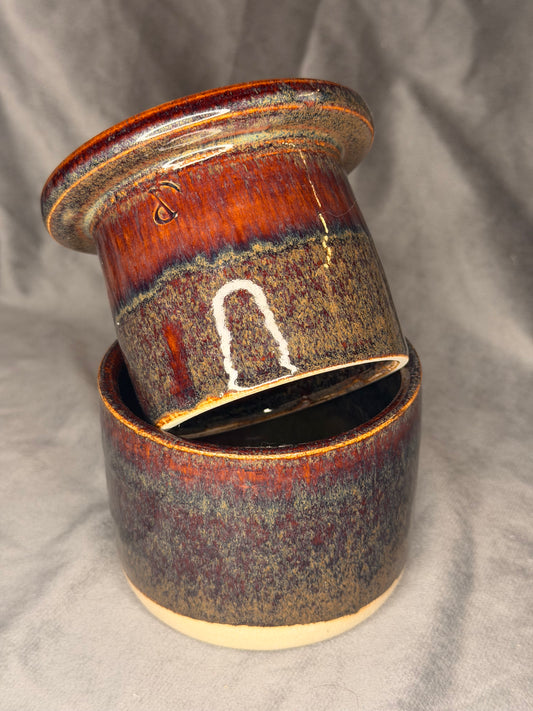 Französische Butterdose klein